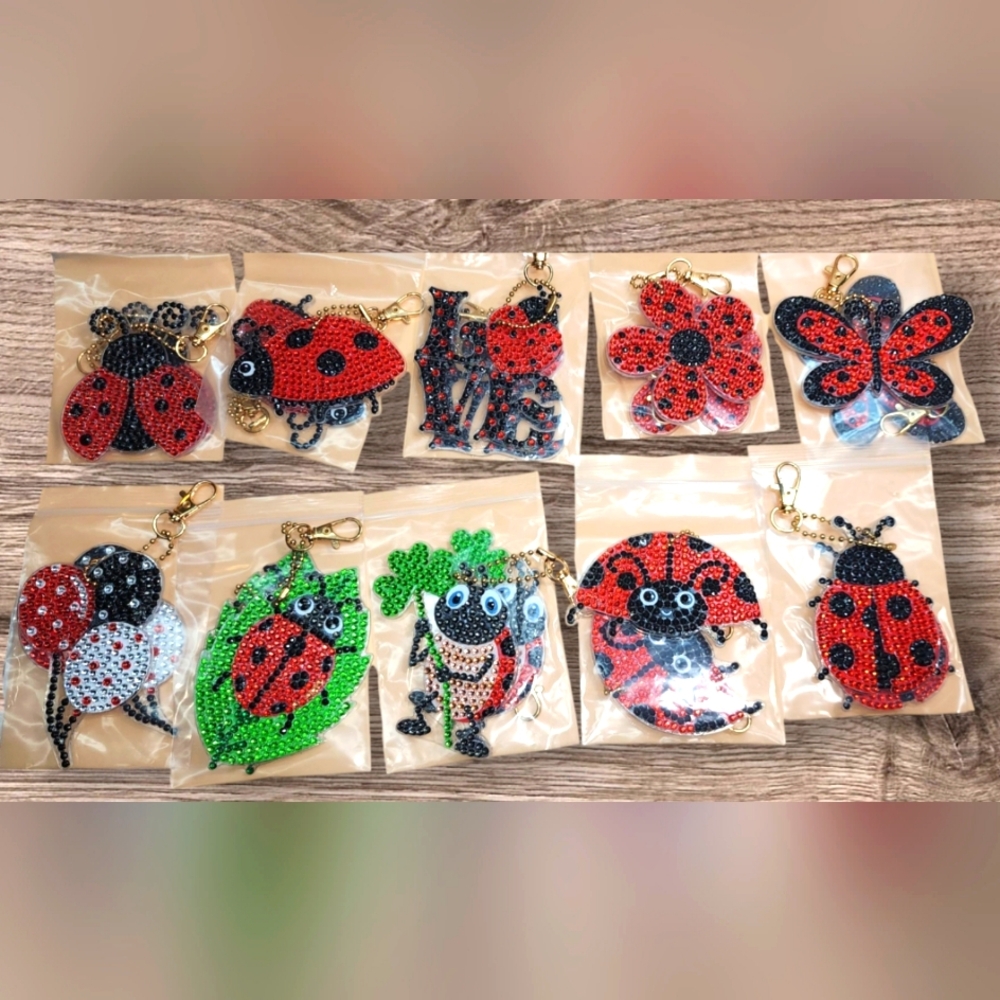 Ladybug Keychains - Picture 2 of 2